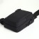 Slong bag from textiles, black color
