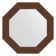 Mirror in the baguette frame, mosaic antique copper 70 mm, 53.0x53.0 cm