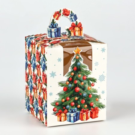 Box the team "New Year tree" 9 x 11 x 9 cm, New Year-1