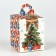 Box the team "New Year tree" 9 x 11 x 9 cm, New Year