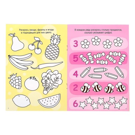 Coloring reusable set "drawing-stand. For girls ”2 pcs. 12 p.-1