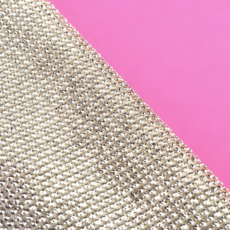 Rhinestones self -adhesive on the sheet, d = 2 mm, 40 × 24 cm, silver color-1