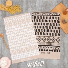 A set of kitchen towels of the share of Love Ethnic 35x60cm-2pcs, 100% cotton