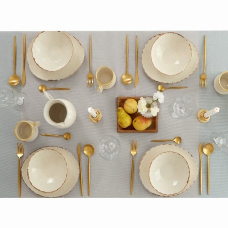 The tablecloth "Ethel" 240x165 cm, col. gray-blue, 100% cotton, 163 g/m2-5