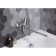 Santek Nico Bath mixer, long spout, with accessories, chrome