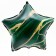 Foil ball 18 "Beauty", star, set of 50 pcs.