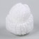 Knitted hat knitted, set 10 pcs., White color