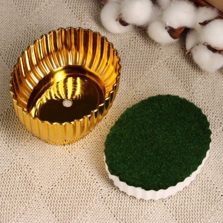 Floristic pot "Chalice" gold, 8.5x10x5.5cm-3
