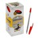 Ballic handle Carioca Corvina 51, transparent case, node 1.0 mm, ink red
