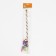 Teaser with mouse (7 cm) on a wooden stick, 40 cm, blue/white