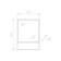 Mirror onika cabinet Natalie 50.00, right
