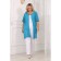 Cardigan female, size 52, blue color