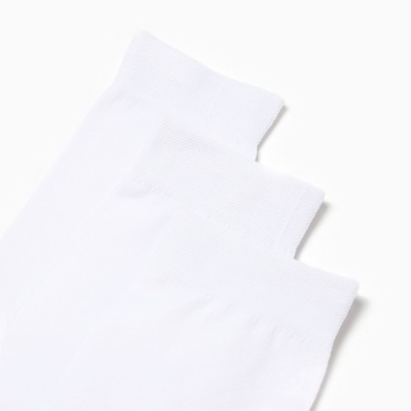 Set of male socks (3 pairs), white color, size 27-29-2