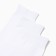 Set of male socks (3 pairs), white color, size 27-29