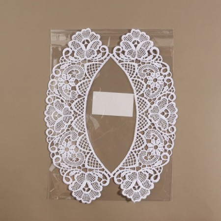Collar sewing, guipyur, 22 × 5.5 cm, white color-7