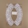 Collar sewing, guipyur, 22 × 5.5 cm, white color