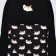 School textile "Ducks", with a pocket, black color