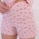 Female home set (T -shirt/shorts), powder color, size 50