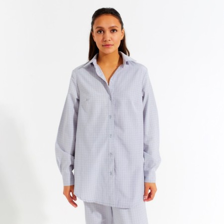 Women's shirt minku: Home Collection Color gray, river 46-3