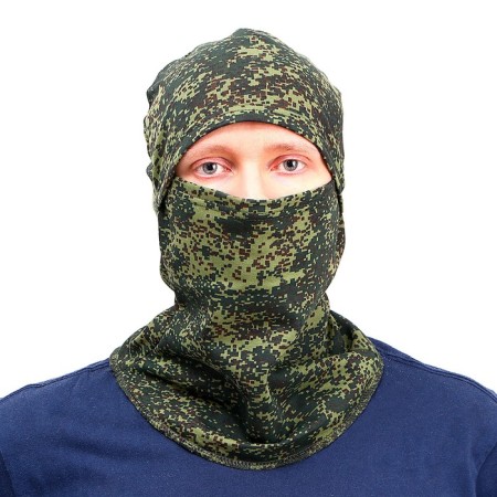 Balaclava, footer, camouflage color