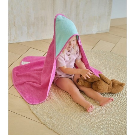 Toward Tensor Corner I, 75x75 cm, mint/pink color, 100% cotton, 360 g/m2-11