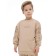 Sweatshirt for boys, height 128 cm, sandy color