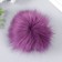 Pompon artificial fur fox 14 cm (57-lilac)