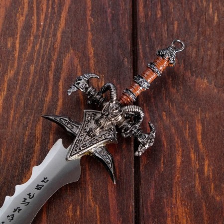Souvenir sword on a stand, 8.5x3.5x27 cm-3