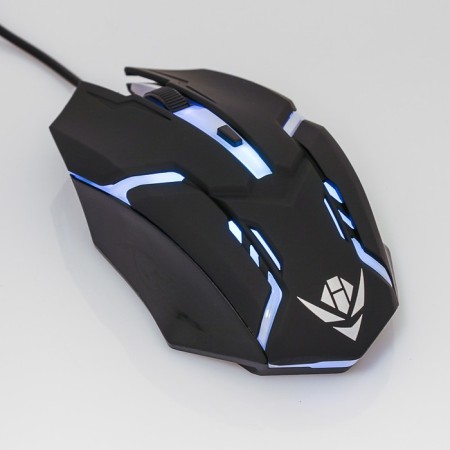 Mouse Nakatomi Mog-03U Gaming, Game, wired, 4 buttons, backlight, 1600 dpi, USB, black-4