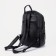 Women's backpack made of artificial leather with lightning, black color