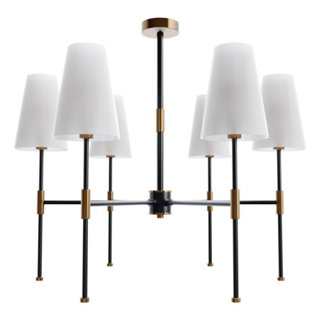 Caustra Freya Fr5196PL-06BBS TIDA, 630x630x630 mm, E14, 6x40W, black color and brass-2