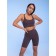 Sports women's shorts, size m, purple color