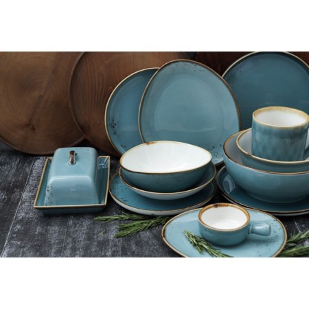 Porcelain dish for supply to Magistro "Cerera", 18.2 × 16.3 cm, blue color-7