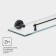 Bathroom shelf Stephalz Loft Basic, glass