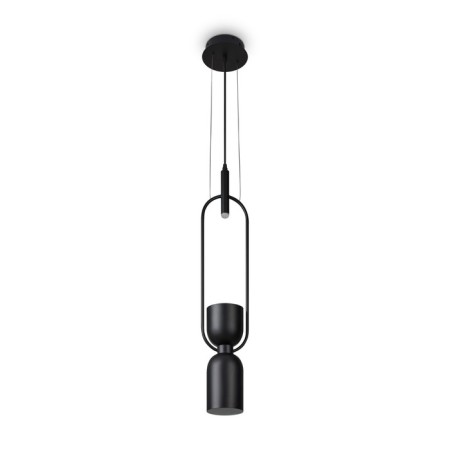 Suspended lamp Freya Fr5400PL-01B Achillea, 150x150x2000 mm, E27, 1x40W, 90lm, 3000k, black color black-1