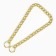 Collar - Metallic a single strain, 65 cm, wire thickness 3.5 mm, golden