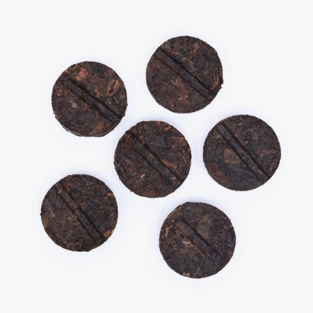 Chinese sustained tea "Shu Puer", Yunnan, 50 g (+ - 5 g) (set 8 pcs), 2017-1