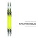 Plastic skis, 100 cm, with a notch, MIX color