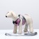 AMUNICE COMMUNICAL with soft harness, XL, leash 120 x 1.5 cm, Osh 38-52 cm, OG 42-60 cm, pink 78