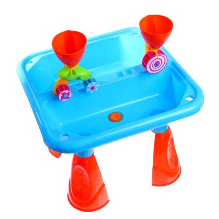 A gaming table with a sand set, 2 in 1, 18 items, height 35.5 cm-8