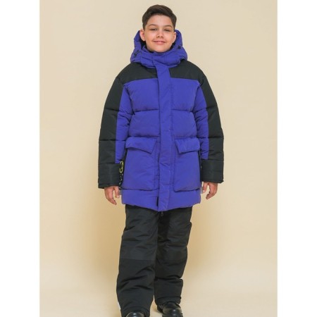 Jacket for boys, height 128 cm, purple color-15