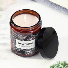 Aromatic candle in the bank 