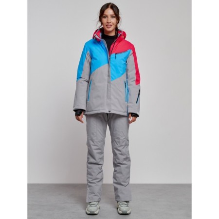 Ski costume female winter, size 42, raspberry color-1