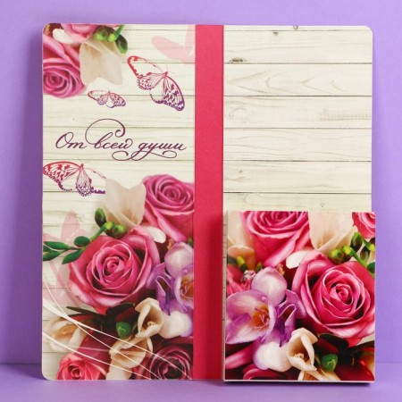 Postcard with a place for chocolate "Congratulations", size 19cm x 8.1 cm, density of 200 g-3