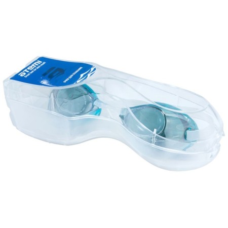 ATEMI R302M swimming glasses, starting, mirror, silicone, blue color-5