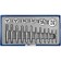 A set of taps and dies Zubble 28120-H18, steel 9xS, in plastic boxing, 18 objects