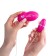 Vibroyaite with a remote control, 6 x 2.5 cm, pink