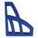 Paper tray Vertical Istanm Leader, blue, width 75mm