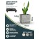 Kashpo for flowers and plants, light charcoal 40x40x40cm, 57l 10702059