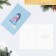 A postcard with a wooden element "Happy New Year!" Unicorn, 10 x 15 cm, New Year